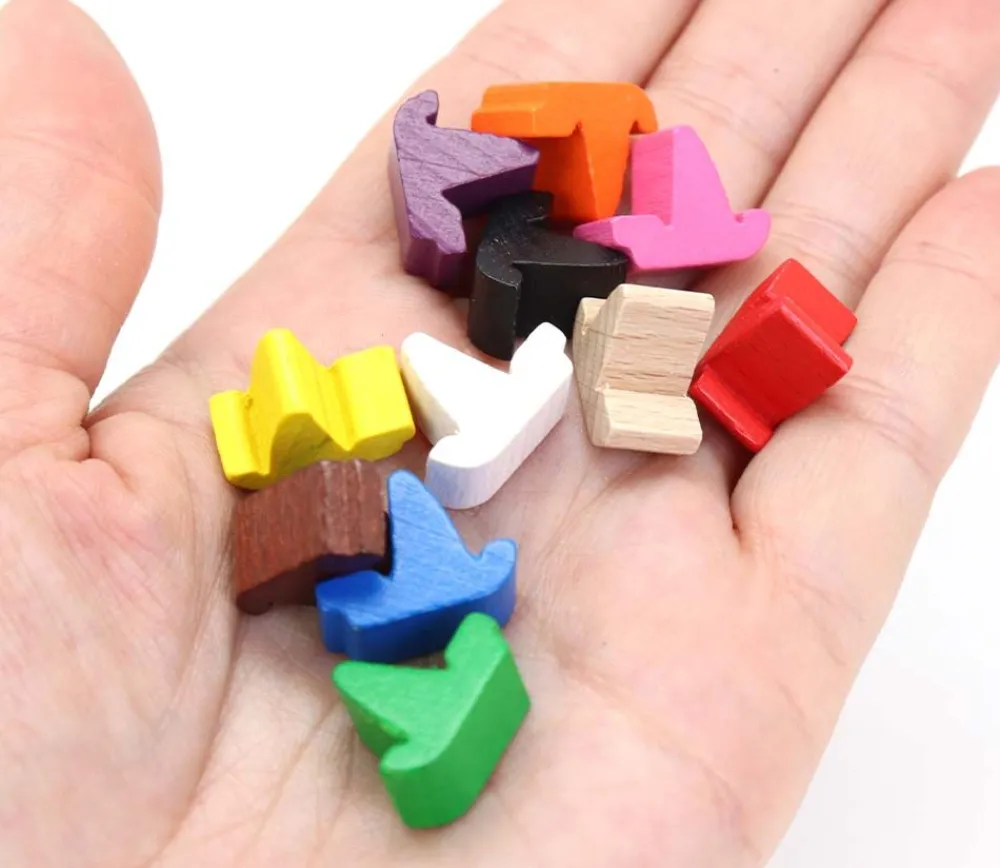 Tout Pour le Jeu Pion bateau voilier coloré en bois 17 x 14 x 9 mm à l'unité