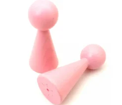 Tout Pour le Jeu Pion bois XXL 10 cm rose pour jeu. Grand pion 100 mm diam 43 mm