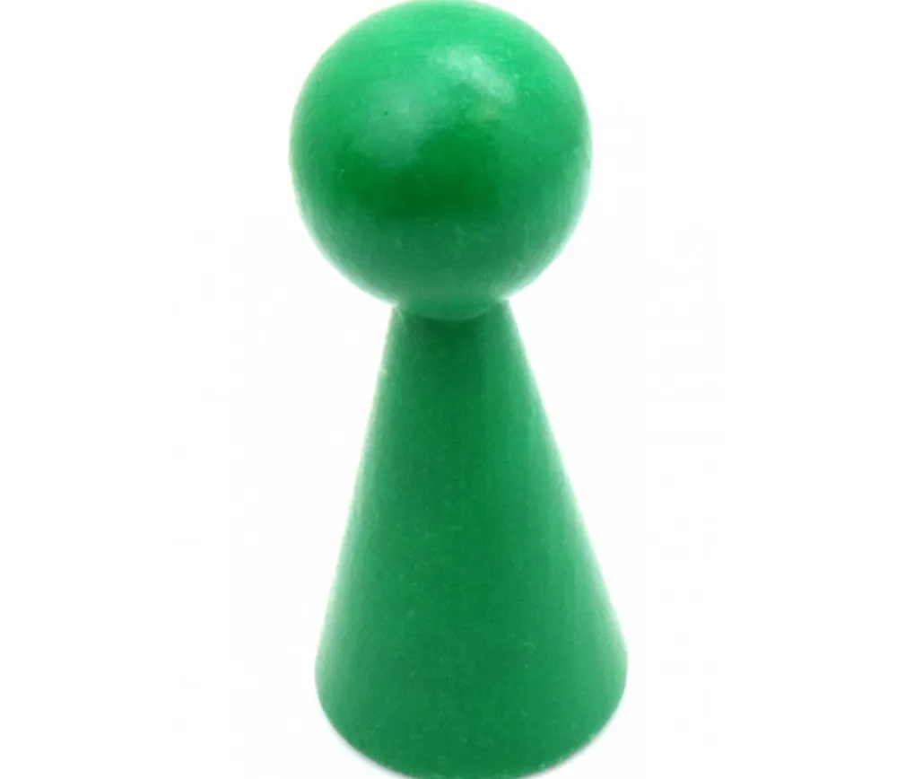 Tout Pour le Jeu Pion bois XXL 10 cm VERT pour jeu. Grand pion 100 mm diam 43 mm