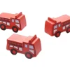 Tout Pour le Jeu Pion camion de pompier en bois - 25 x 15 x 10 mm