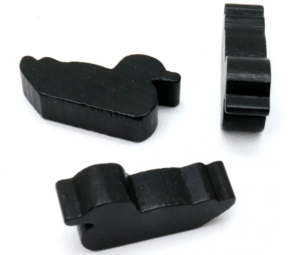 Tout Pour le Jeu Pion canard noir en bois 30x15x8 mm pour jeu