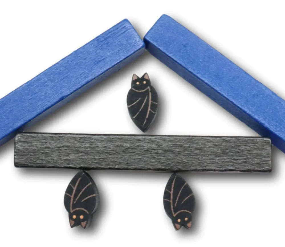 Tout Pour le Jeu Pion Chauve-souris en bois 15 x 9 x 10 mm