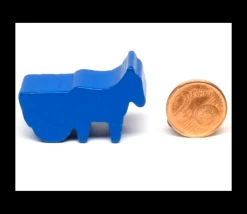 Tout Pour le Jeu Pion cheval bleu avec charrette en bois 38 x 25 x 15 mm à l'unité