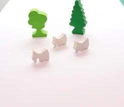 Tout Pour le Jeu Pion chèvre bouc en bois pour jeu