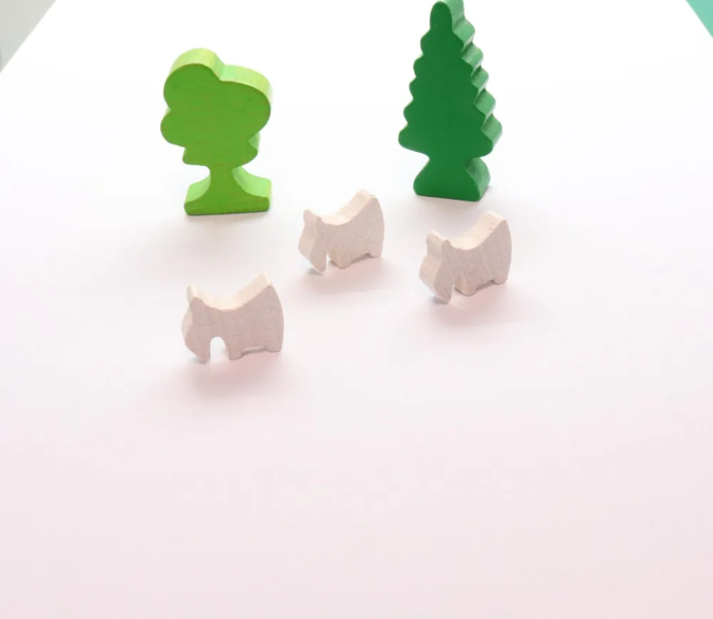 Tout Pour le Jeu Pion chèvre bouc en bois pour jeu