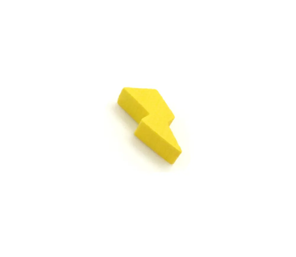 Tout Pour le Jeu Pion éclair foudre énergie 23 x 9 X 8 mm en bois