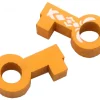 Tout Pour le Jeu Pion clef jaune orange en bois 16 x 8 x 10 mm