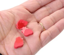 Tout Pour le Jeu Pion Coeur humain bonne santé et malade en bois
