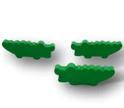 Tout Pour le Jeu Pion crocodile vert en bois