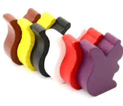 Tout Pour le Jeu Pion écureuil en bois coloré pour jeu de 25 x 19 x 8 mm à l'unité