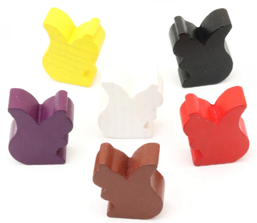 Tout Pour le Jeu Pion écureuil en bois coloré pour jeu de 25 x 19 x 8 mm à l'unité