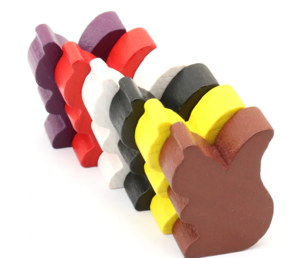 Tout Pour le Jeu Pion écureuil en bois coloré pour jeu de 25 x 19 x 8 mm à l'unité