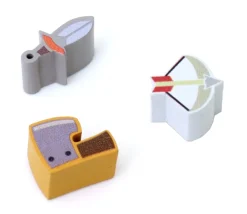 Tout Pour le Jeu Pion de jeu arc et flèche en bois 15 x 15 x 10 mm