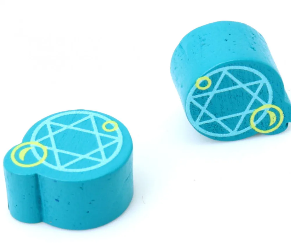 Tout Pour le Jeu Pion de jeu boule magique étoile en bois 18 x 15 x 10 mm