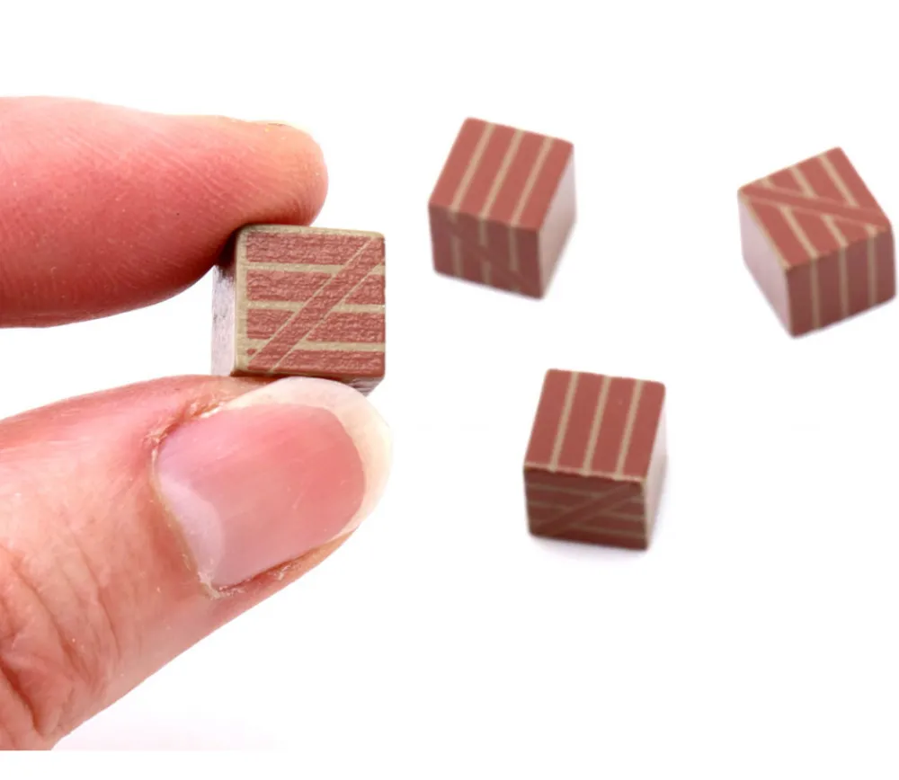 Tout Pour le Jeu Pion de jeu caisse carton en bois 10 x 10 x 10 mm
