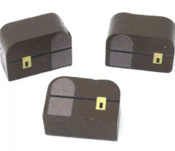 Tout Pour le Jeu Pion de jeu coffre au trésor marron en bois 16 x 22 x 10 mm