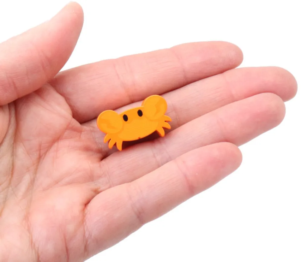 Tout Pour le Jeu Pion de jeu crabe orange en bois 25 x 15 x 10 mm
