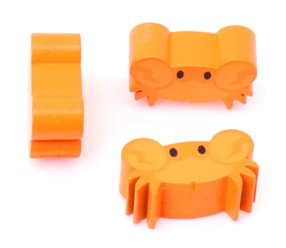 Tout Pour le Jeu Pion de jeu crabe orange en bois 25 x 15 x 10 mm