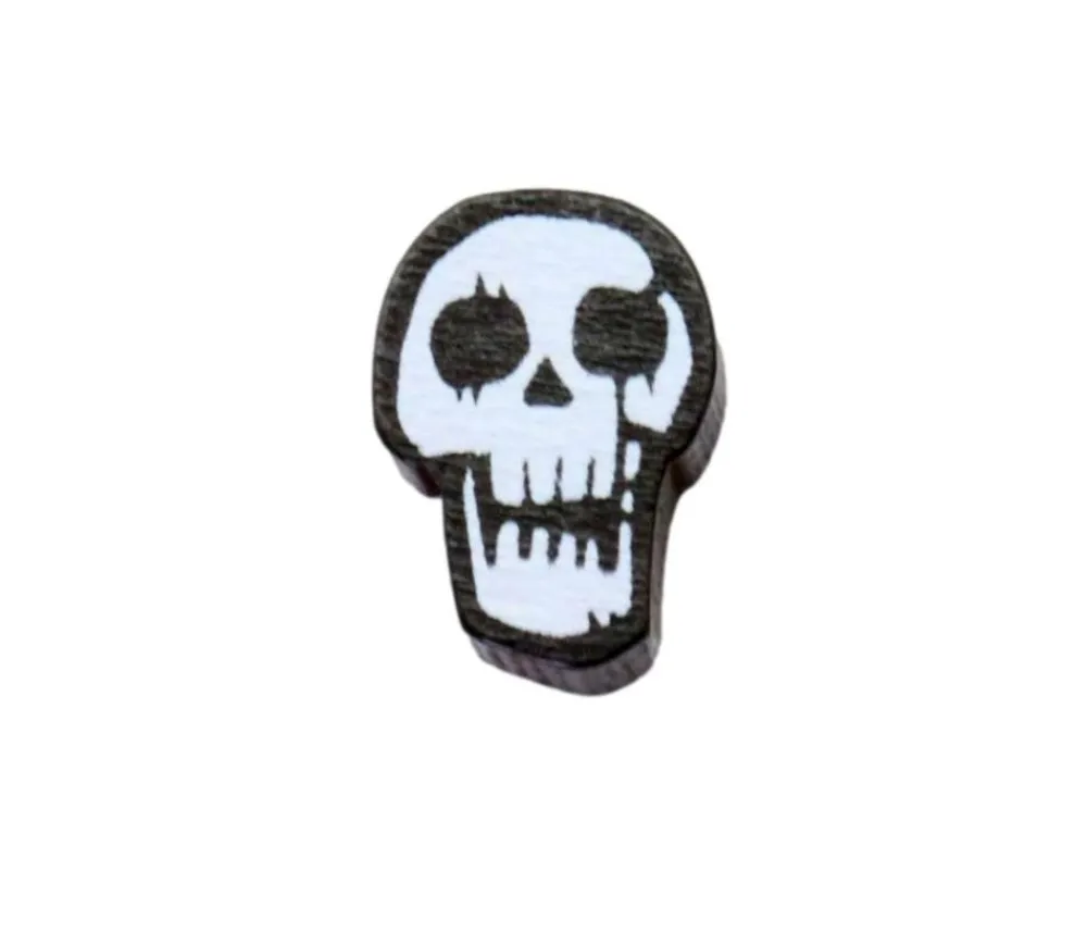 Tout Pour le Jeu Pion de jeu crane tête de mort en bois 16 x 11 x 5mm