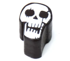 Tout Pour le Jeu Pion de jeu crane tête de mort en bois 16 x 11 x 5mm