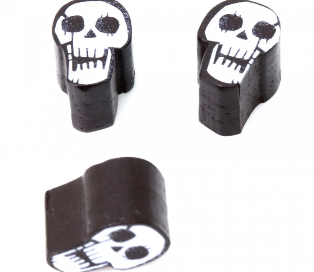 Tout Pour le Jeu Pion de jeu crane tête de mort en bois 16 x 11 x 5mm
