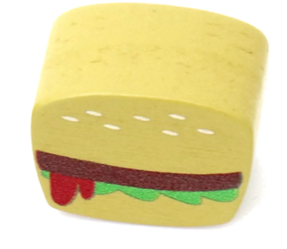 Tout Pour le Jeu Pion de jeu hamburger en bois - 16 x 18 x 10 mm