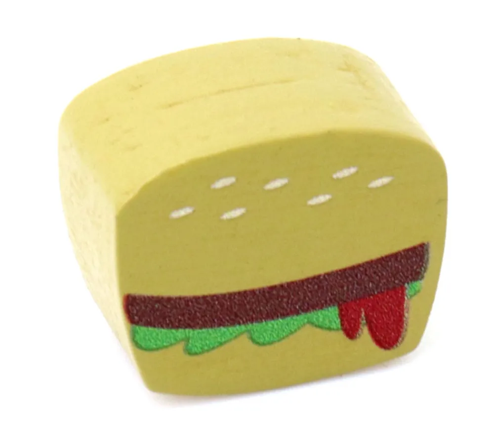 Tout Pour le Jeu Pion de jeu hamburger en bois - 16 x 18 x 10 mm