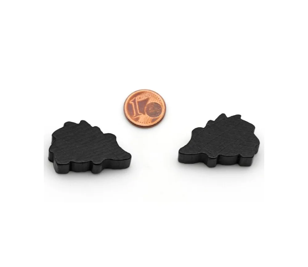 Tout Pour le Jeu Pion de jeu hérisson noir en bois 30x18x8 mm