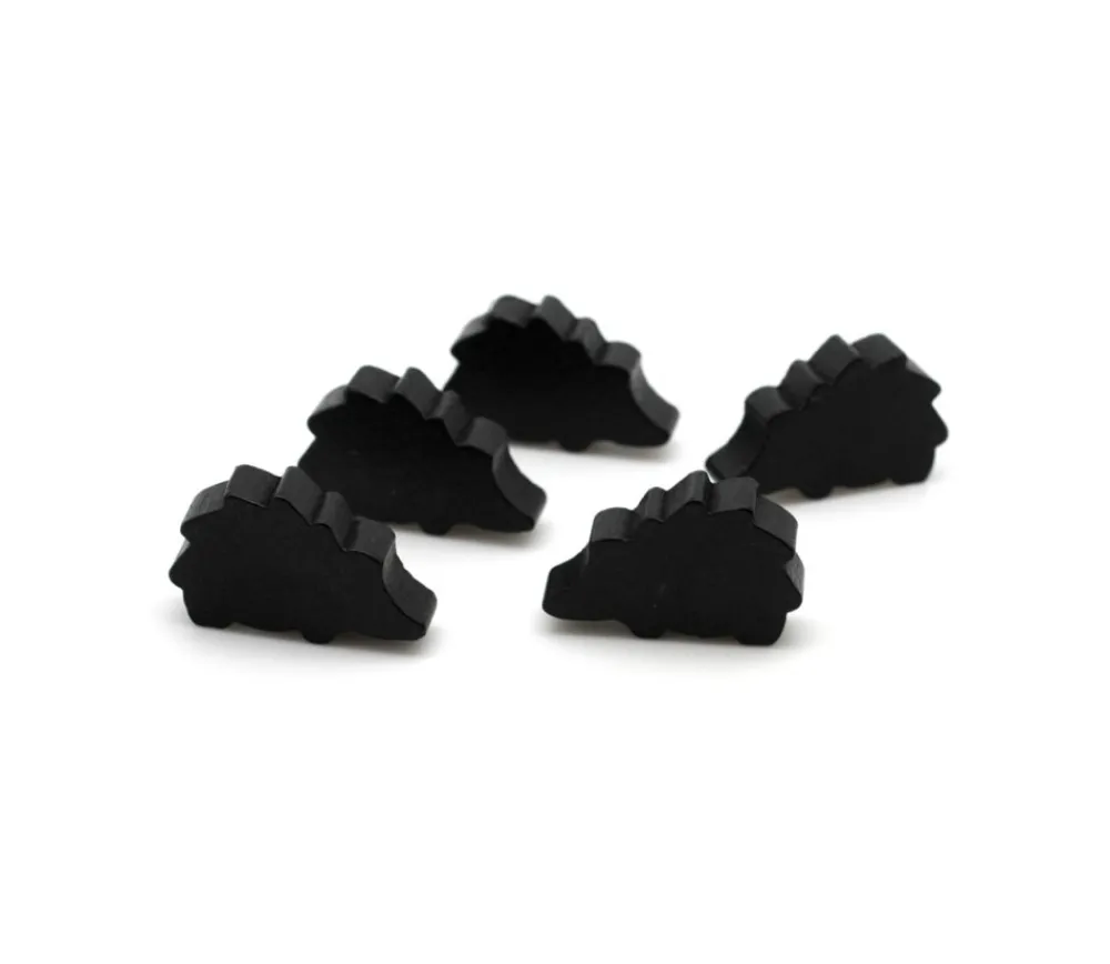 Tout Pour le Jeu Pion de jeu hérisson noir en bois 30x18x8 mm
