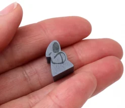 Tout Pour le Jeu Pion de jeu moine gris / mort en bois 15 x 16 x 10 mm