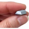 Tout Pour le Jeu Pion de jeu métal argent en bois 15 x 6 x 10 mm