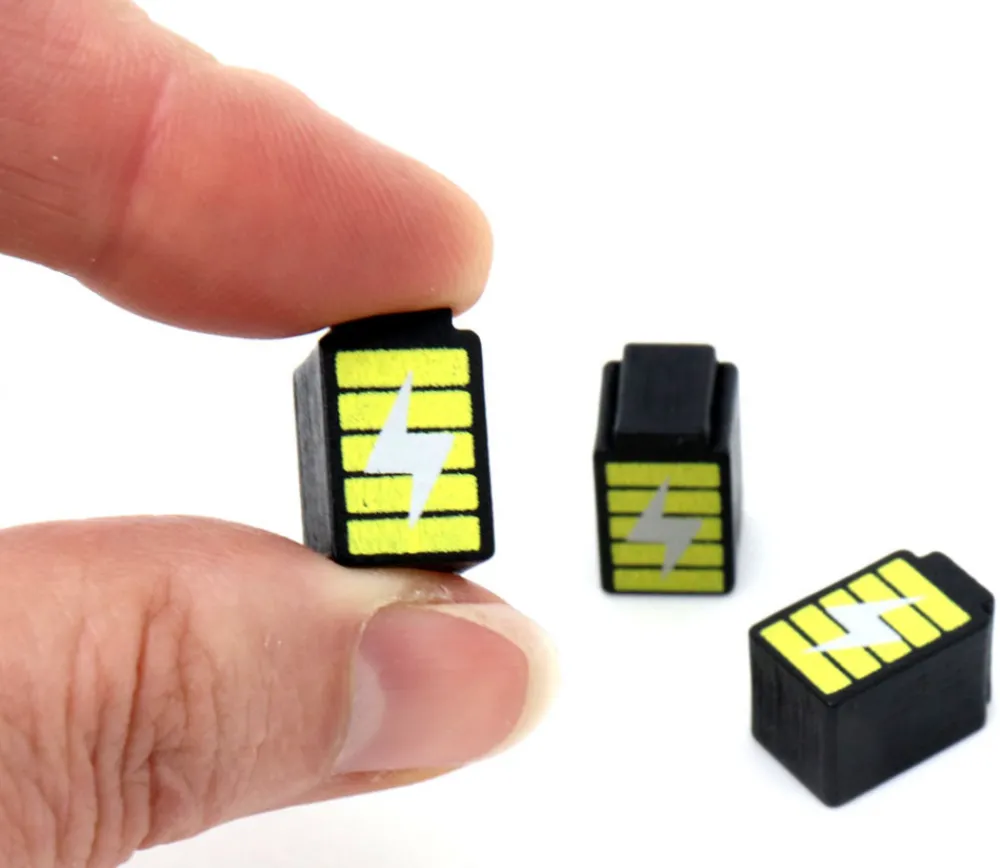 Tout Pour le Jeu Pion de jeu pile batterie en bois 15 x 9 x 10 mm