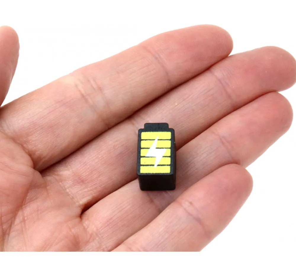 Tout Pour le Jeu Pion de jeu pile batterie en bois 15 x 9 x 10 mm