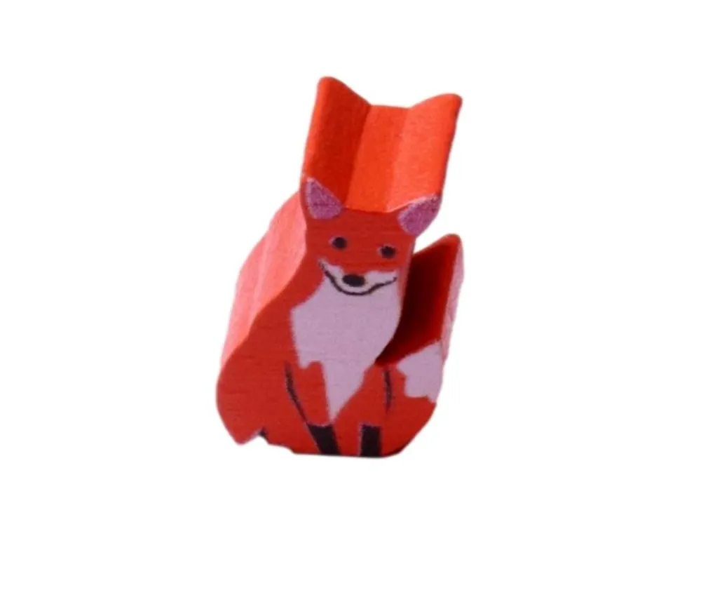 Tout Pour le Jeu Pion de jeu renard orange en bois 15 x 11 x 10 mm