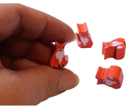 Tout Pour le Jeu Pion de jeu renard orange en bois 15 x 11 x 10 mm