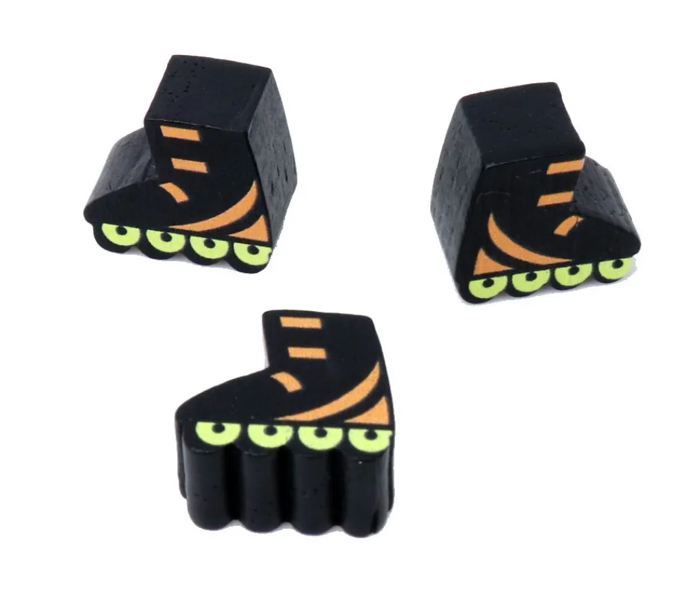 Tout Pour le Jeu Pion de jeu roller skate en bois 16 x 17 x 10 mm