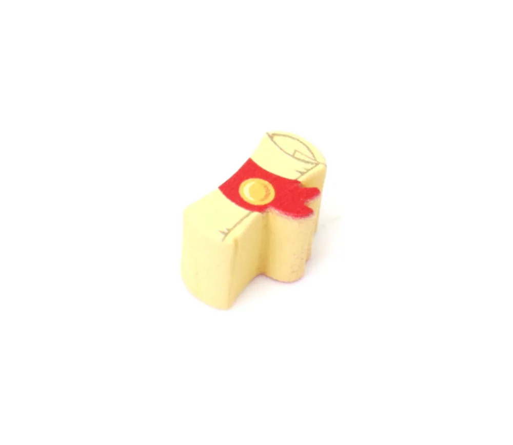 Tout Pour le Jeu Pion de jeu rouleau parchemin en bois 16 x 5 x 10 mm