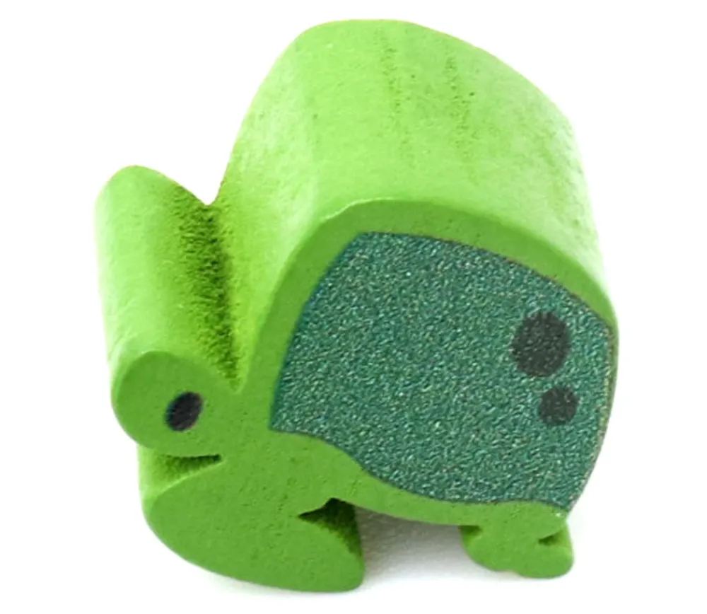 Tout Pour le Jeu Pion de jeu tortue verte en bois 16 x 16 x 10 mm