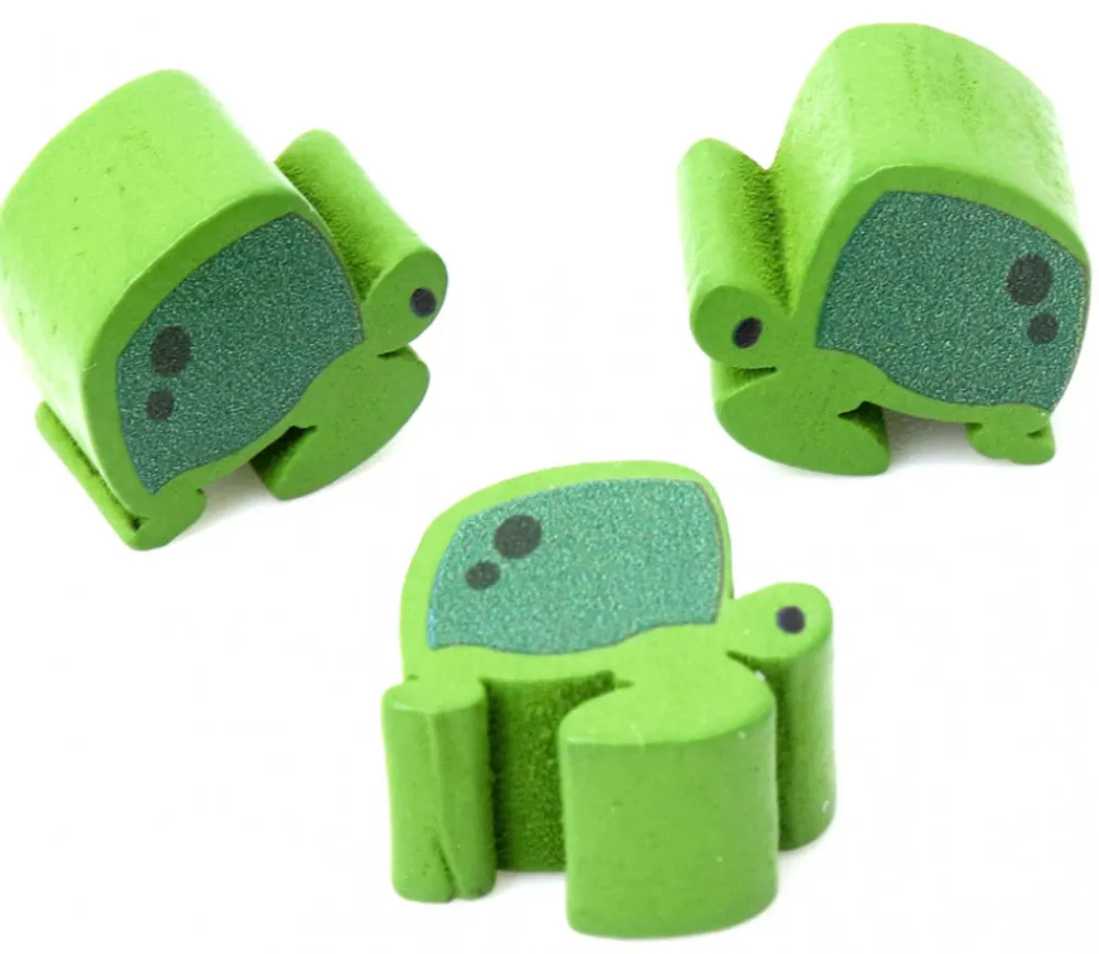 Tout Pour le Jeu Pion de jeu tortue verte en bois 16 x 16 x 10 mm