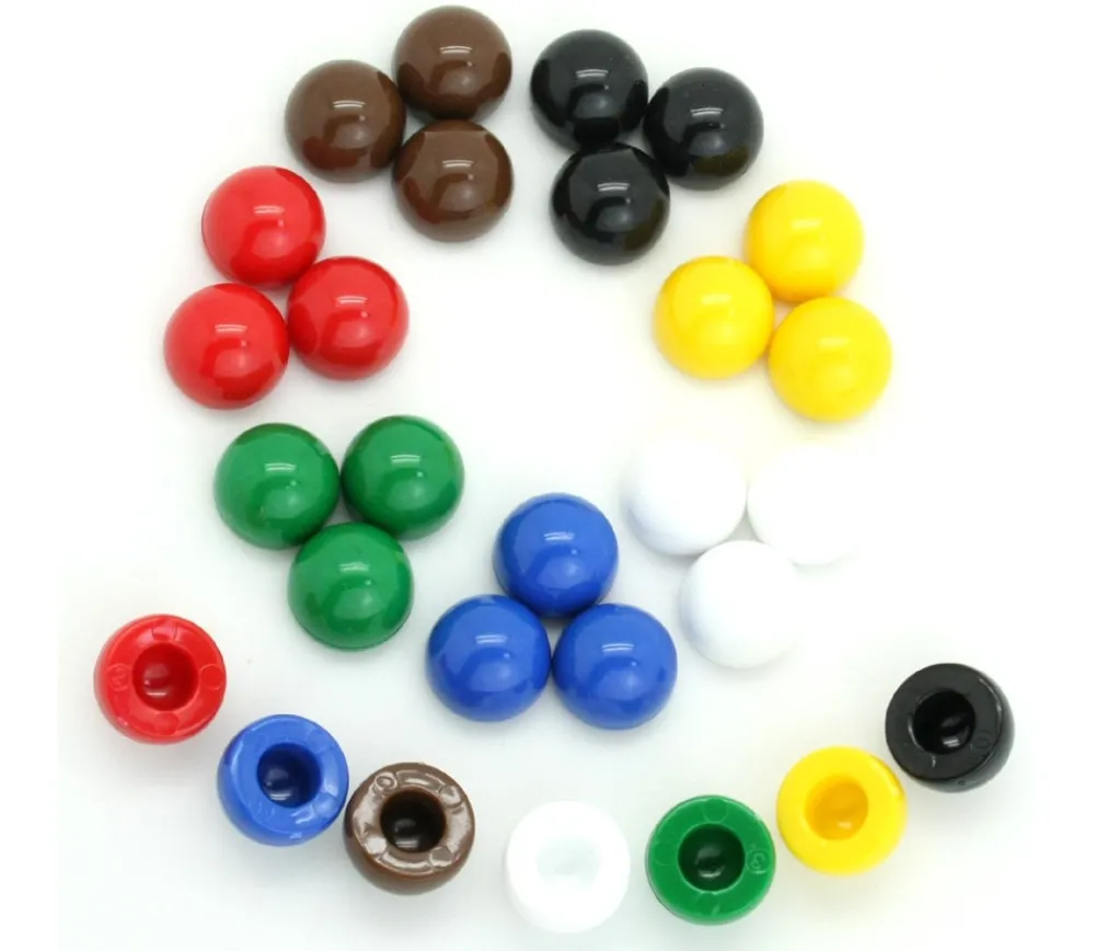 Tout Pour le Jeu Pion dome 12x17 mm demi boule plastique à l'unité