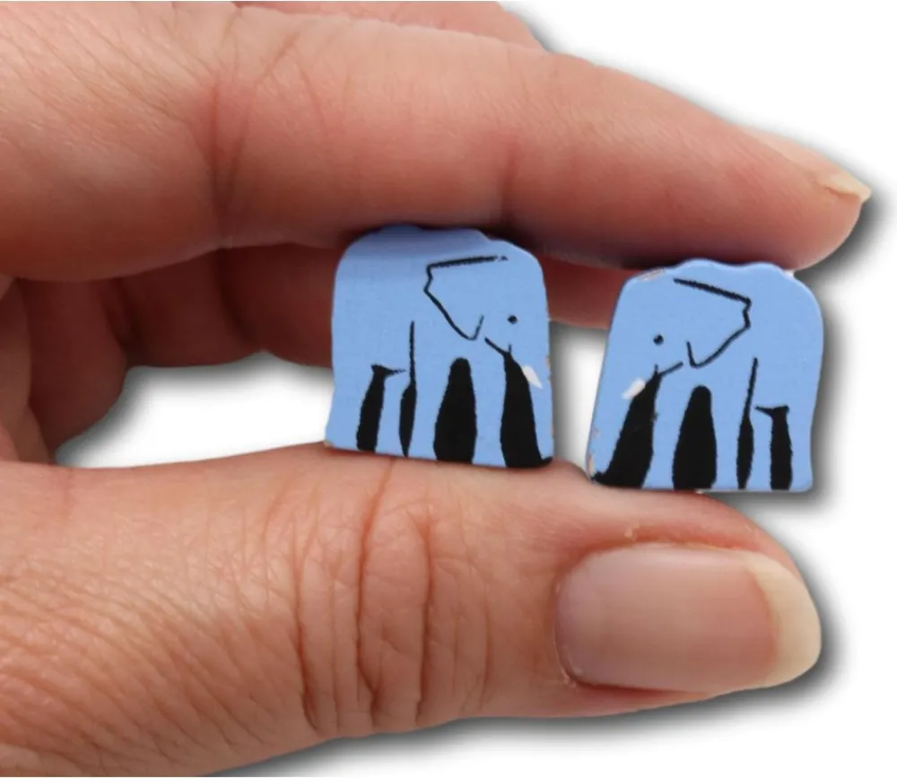 Tout Pour le Jeu Pion Eléphant en bois 15 x 15 x 10 mm