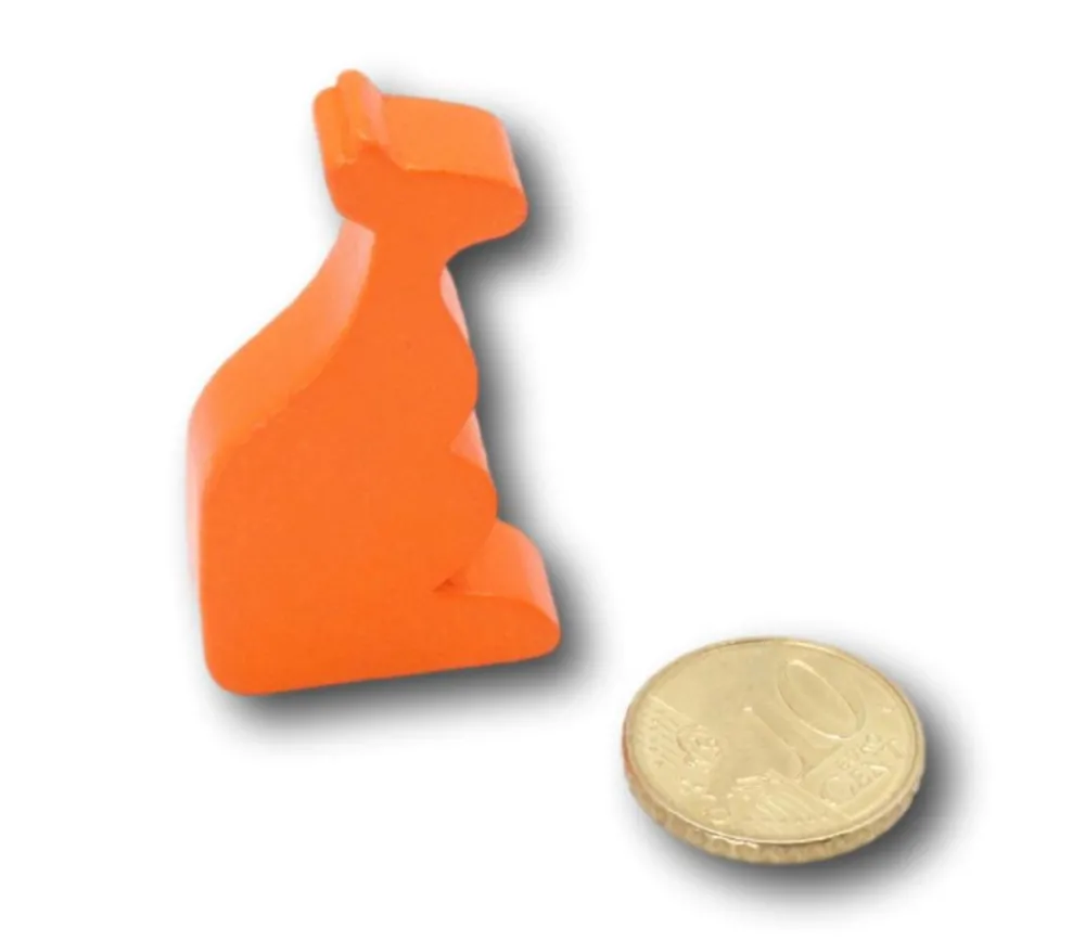 Tout Pour le Jeu Pion en bois kangourou orange 45 x 20 x 8 mm