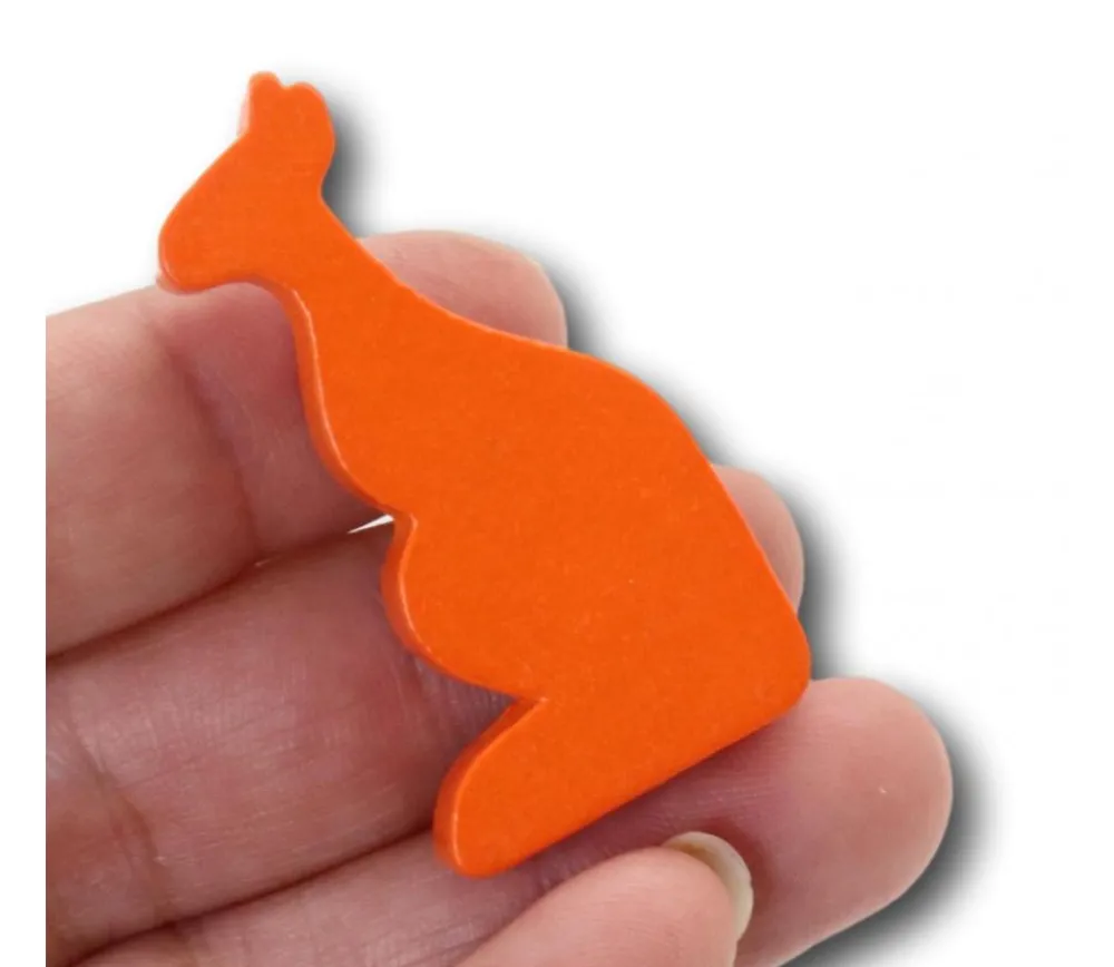 Tout Pour le Jeu Pion en bois kangourou orange 45 x 20 x 8 mm