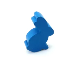 Tout Pour le Jeu Pion en bois lapin bleu 22 x 31 x 8 mm animal pour jeu
