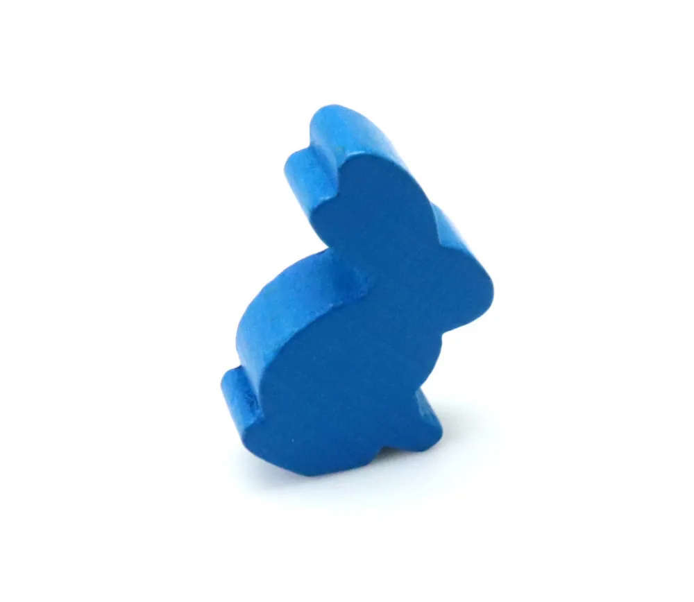Tout Pour le Jeu Pion en bois lapin bleu 22 x 31 x 8 mm animal pour jeu