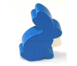 Tout Pour le Jeu Pion en bois lapin bleu 22 x 31 x 8 mm animal pour jeu
