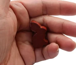Tout Pour le Jeu Pion en bois lapin marron dodu 22 x 30 x 10 mm animal pour jeu