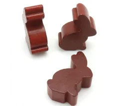 Tout Pour le Jeu Pion en bois lapin marron animal 17 x 29 X 8 mm