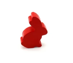 Tout Pour le Jeu Pion en bois lapin rouge 22 x 31 x 8 mm animal pour jeu