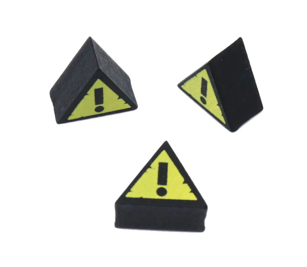 Tout Pour le Jeu Pion en bois triangle danger 16 x 18 x 10 mm